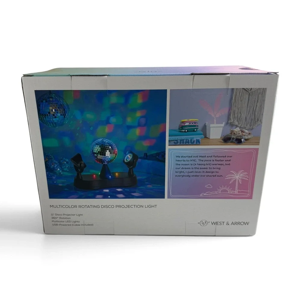 West & Arrow Multicolor Rotating Disco Projection Light USB Powered WA-PL200-999